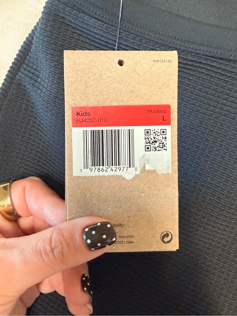 Nike Black Tank Top YL NWT